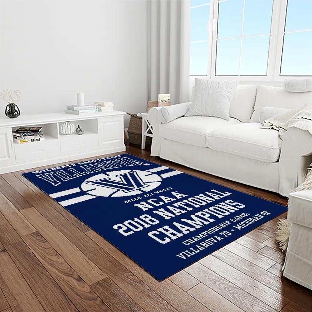 Ncaa villanova wildcats sport basketball and foolball team logo rectangle area rug vw13 Rectangle Rug