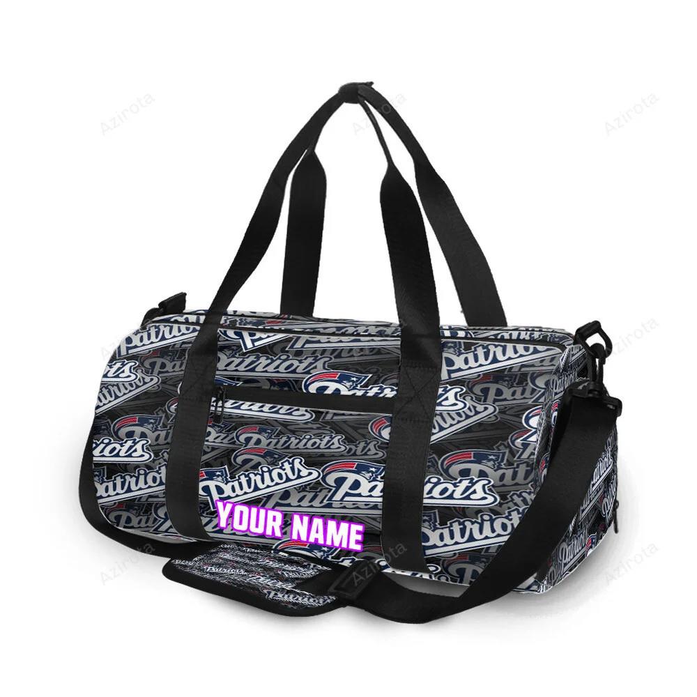 New england patriots6 personalized name travel bag gym bag 1623 Travel Bag
