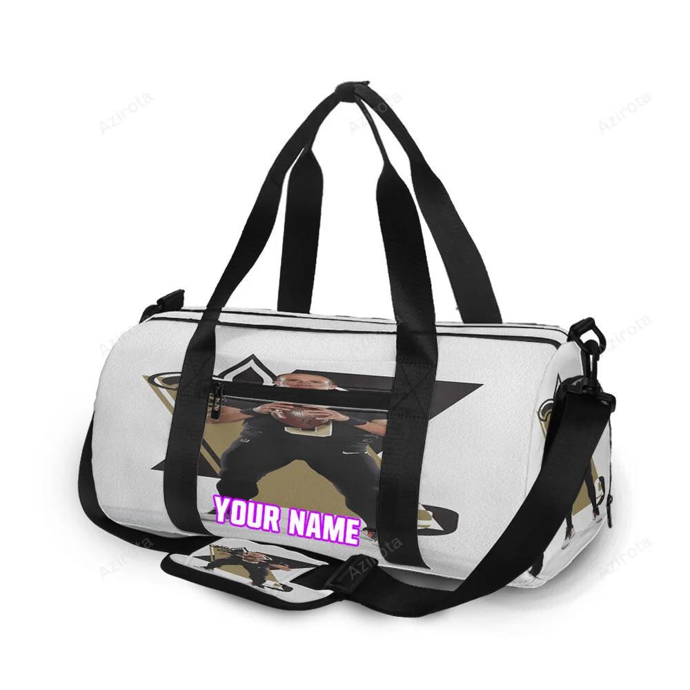 New orleans saints drew brees4 personalized name travel bag gym bag 1486 Travel Bag