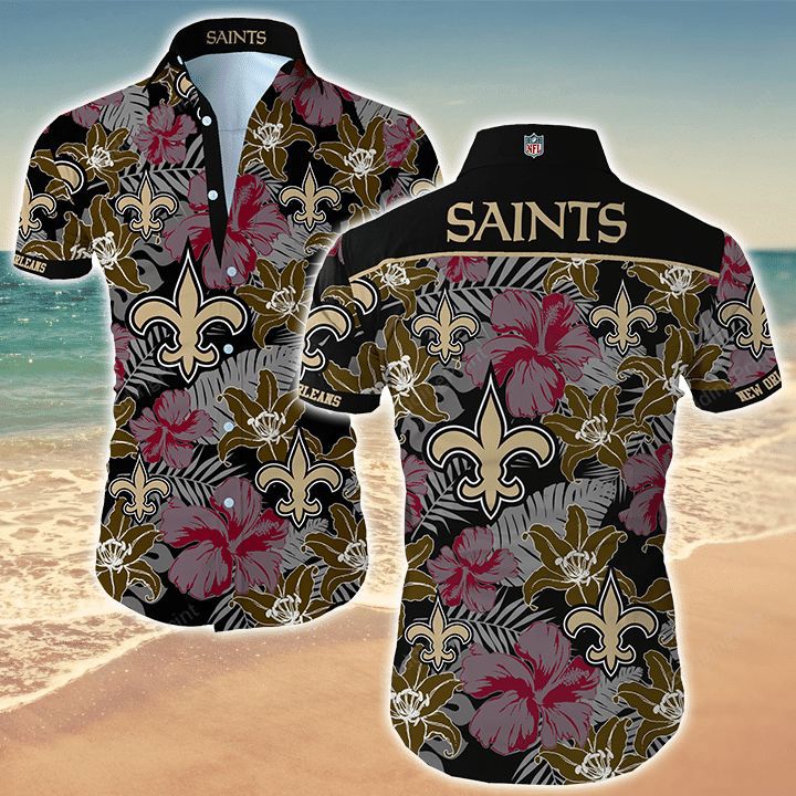 New orleans saints hawaiian shirt Hawaii Shirt Shorts & Flip Flops
