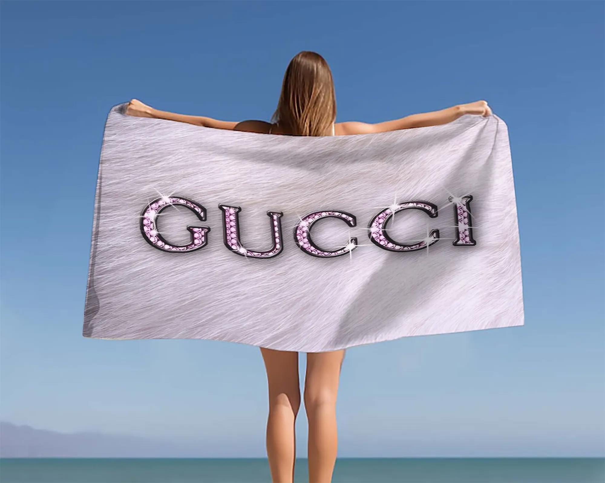 [new] premium gucci beach towel - summer 2025-2026 mrs-ryuj-gc137925