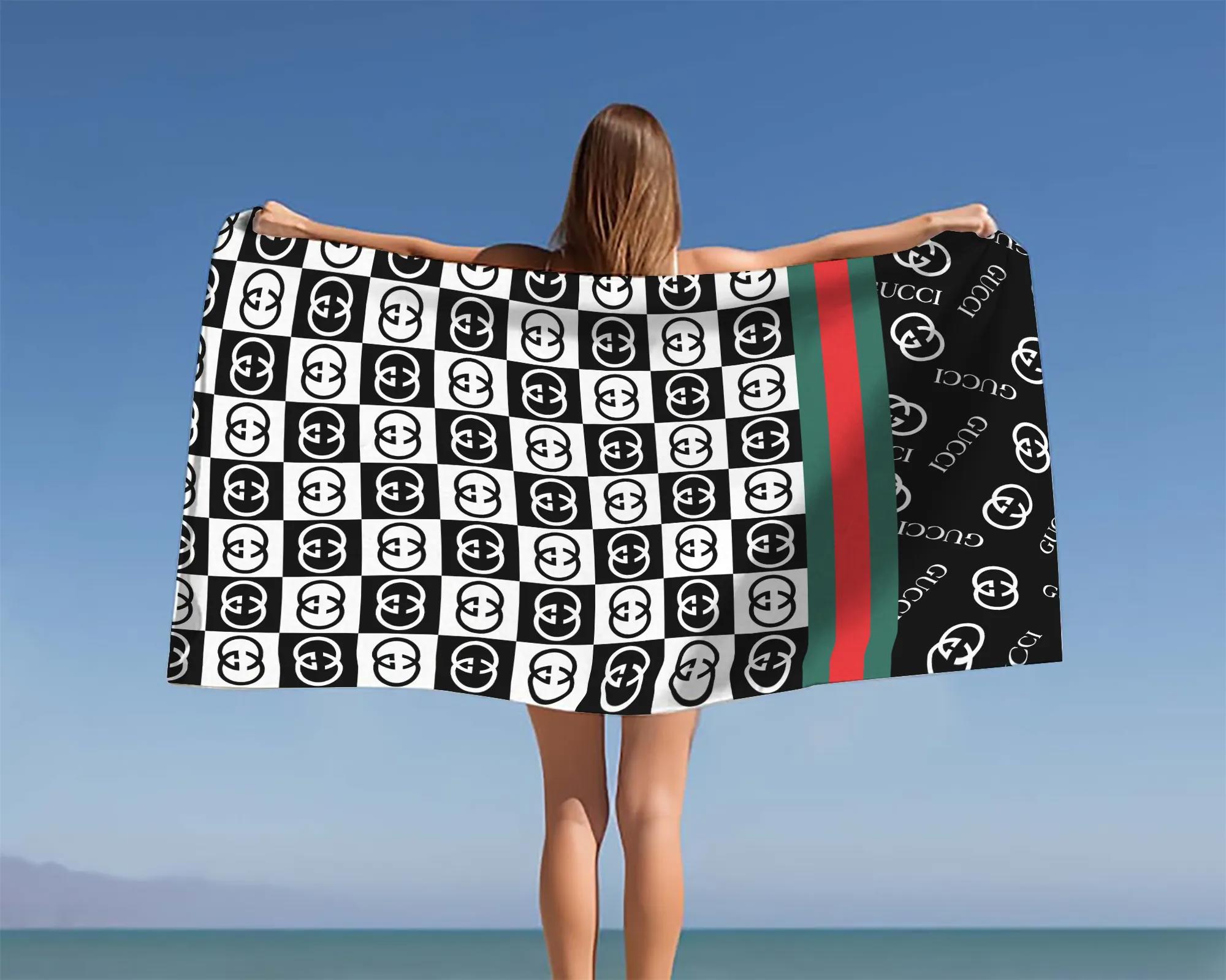 [new] premium gucci beach towel - summer 2025-2026 mrs-ryuj-gc137933
