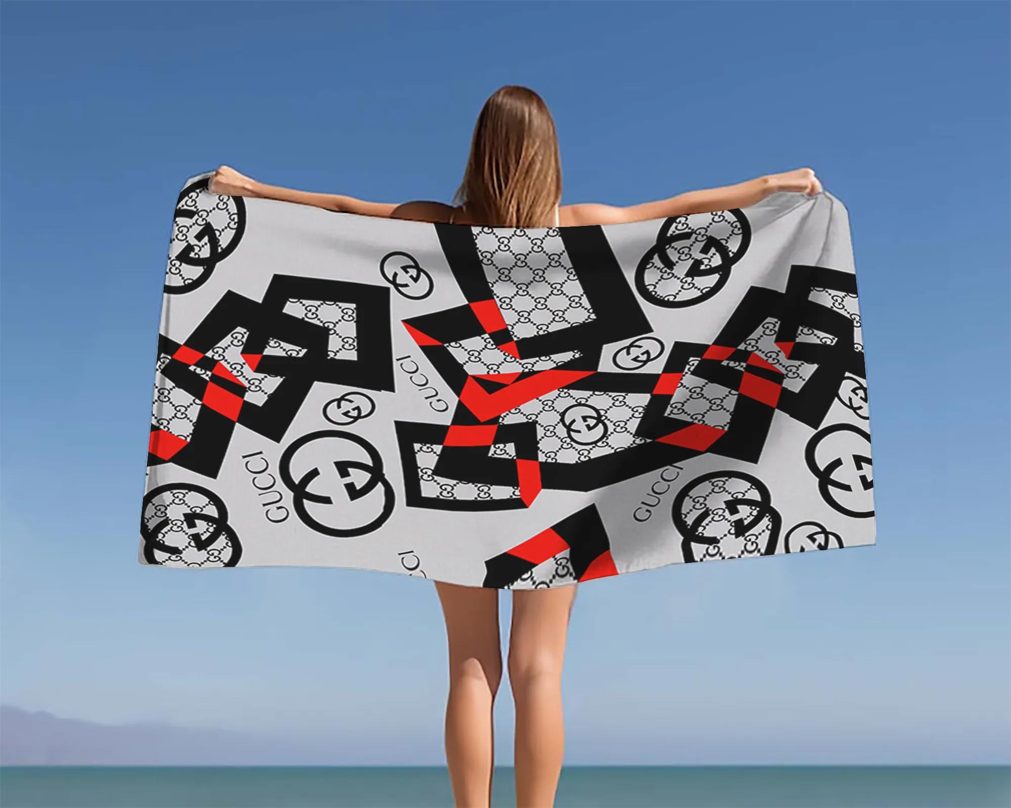 [new] premium gucci beach towel - summer 2025-2026 mrs-ryuj-gc137934