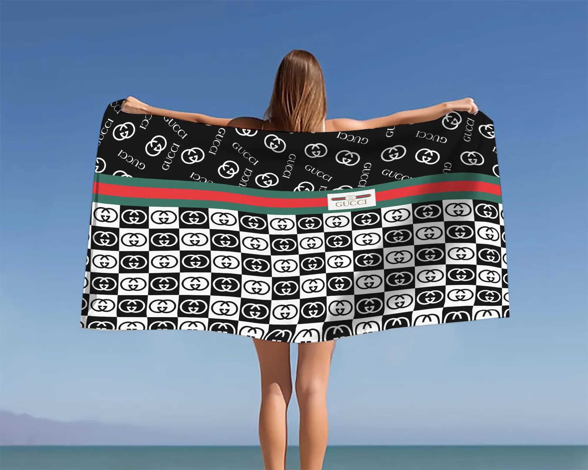 [new] premium gucci beach towel - summer 2025-2026 mrs-ryuj-gc137935