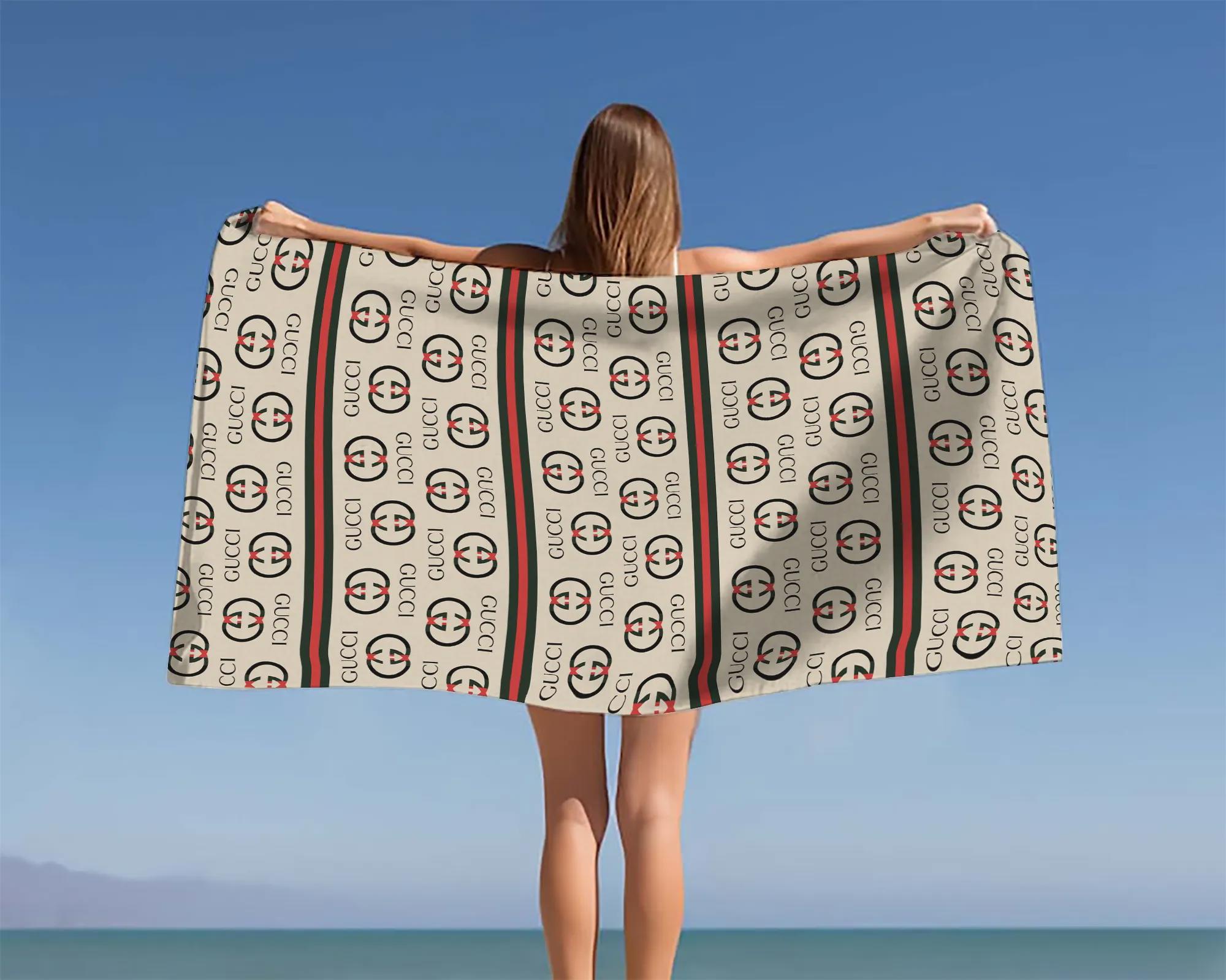 [new] premium gucci beach towel - summer 2025-2026 mrs-ryuj-gc137936