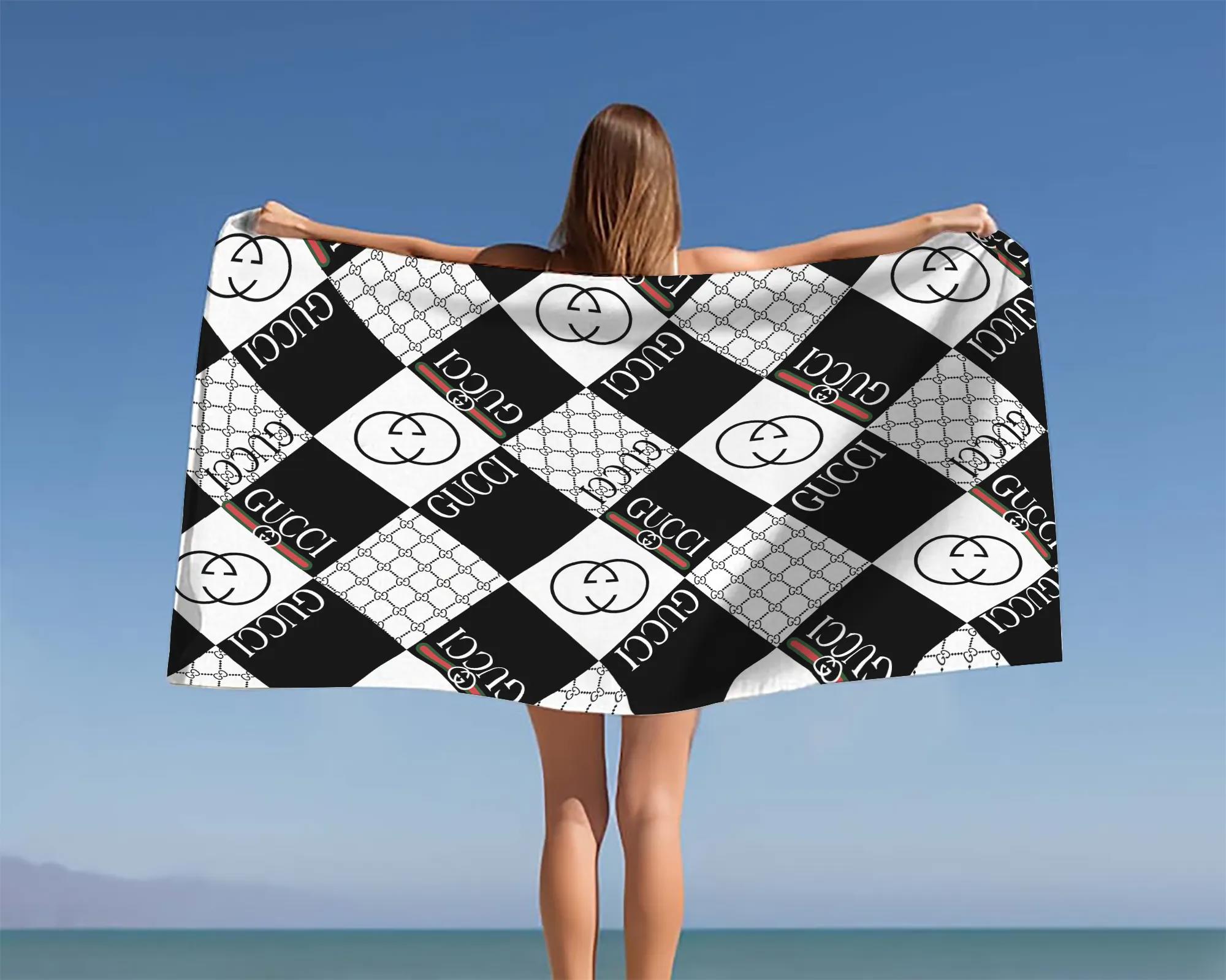 [new] premium gucci beach towel - summer 2025-2026 mrs-ryuj-gc137937