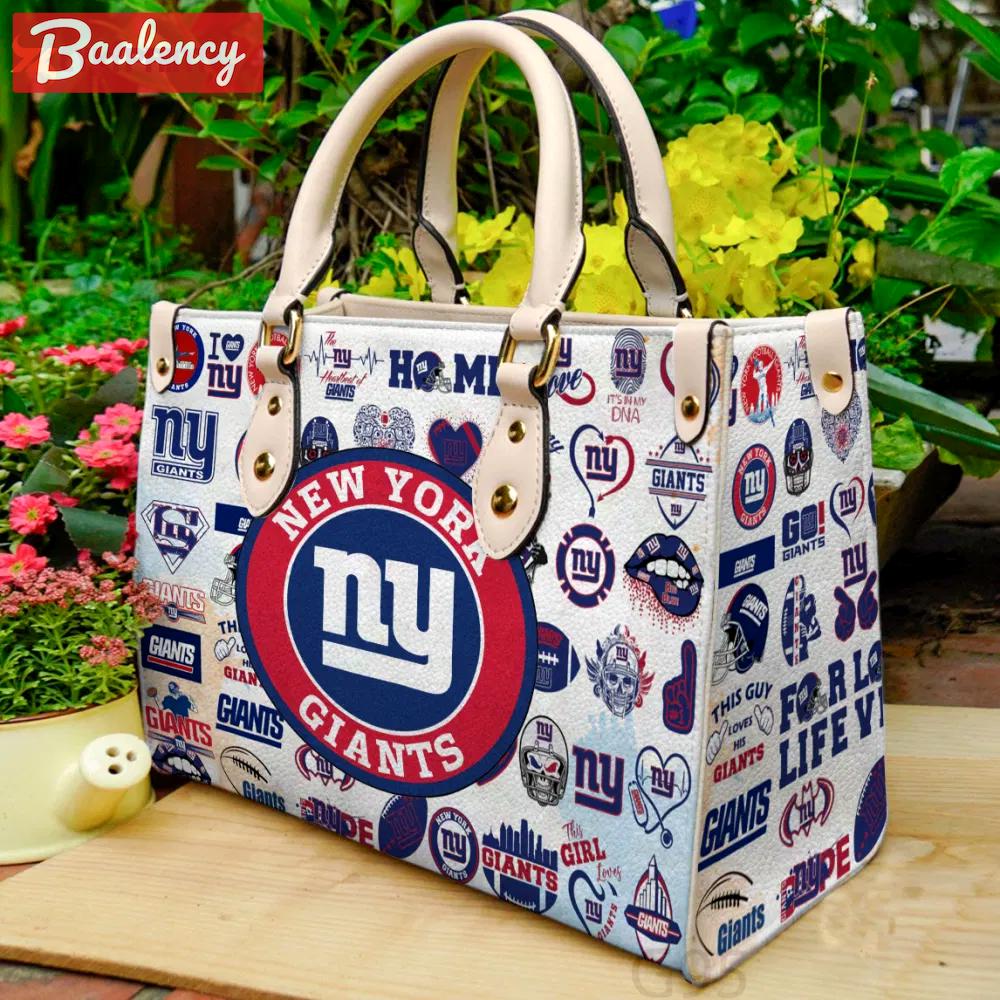 New york giants i0for women giftand leather bag for women gift 2244 Women Leather Hand Bag