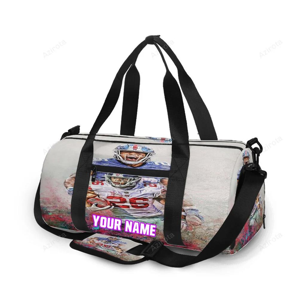 New york giants saquon barkley16 personalized name travel bag gym bag 1400 Travel Bag