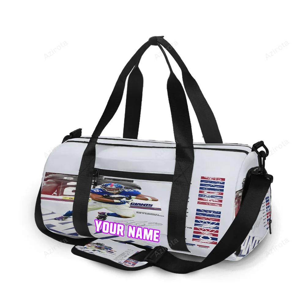 New york giants saquon barkley7 personalized name travel bag gym bag 662 Travel Bag