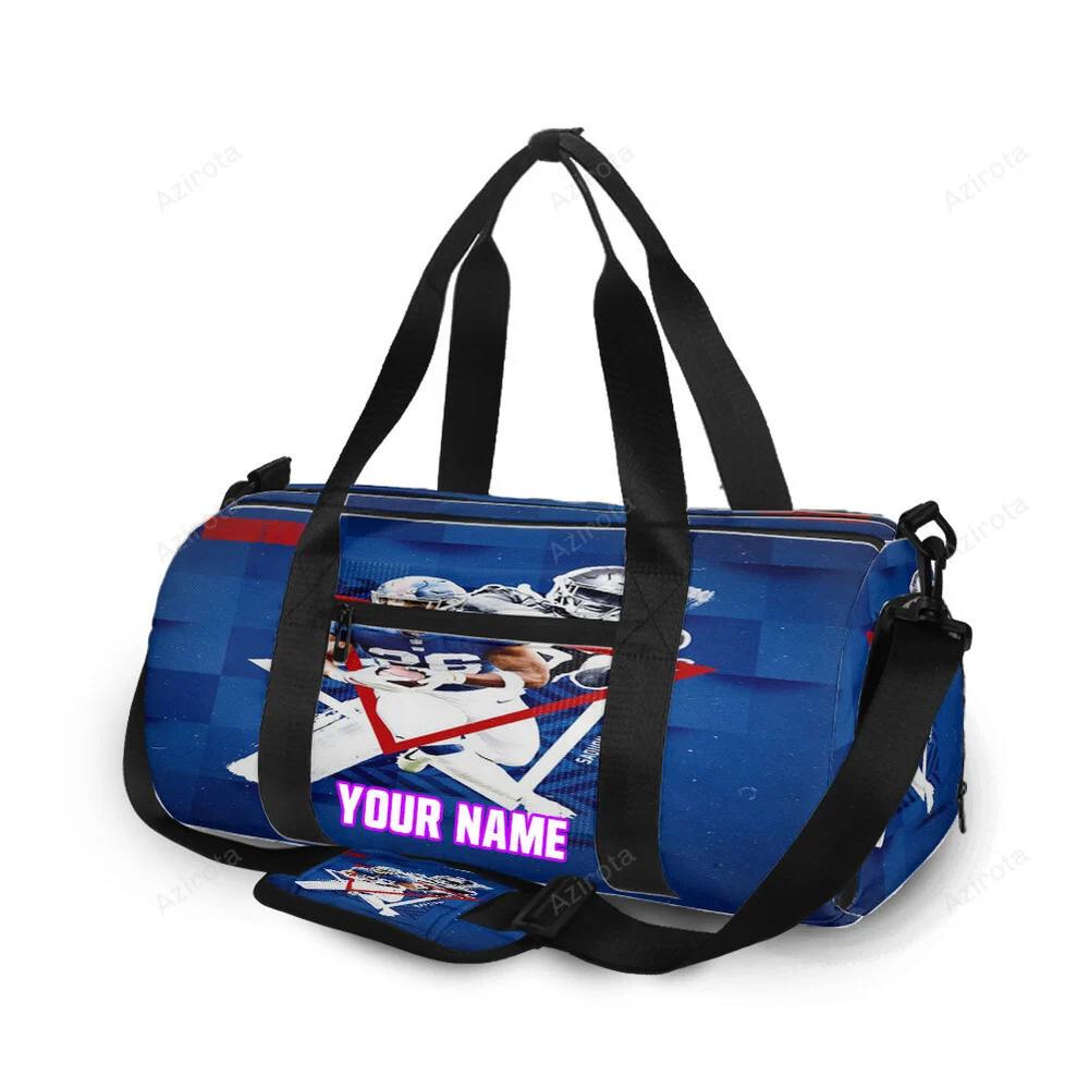 New york giants saquon barkley8 personalized name travel bag gym bag 778 Travel Bag