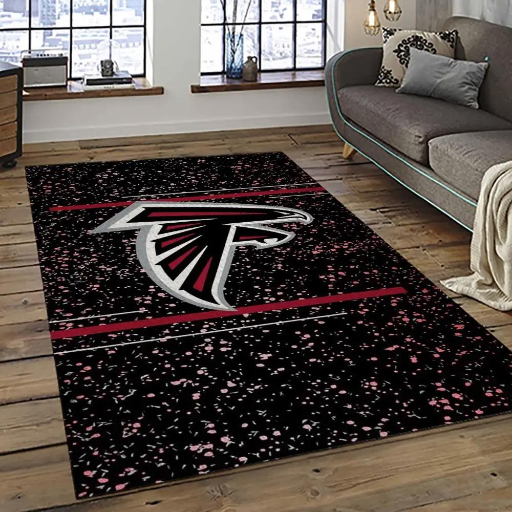 Nfl atlanta falcons football team logo sport carpet area rug home decor best gift for friends atfl7 Rectangle Rug