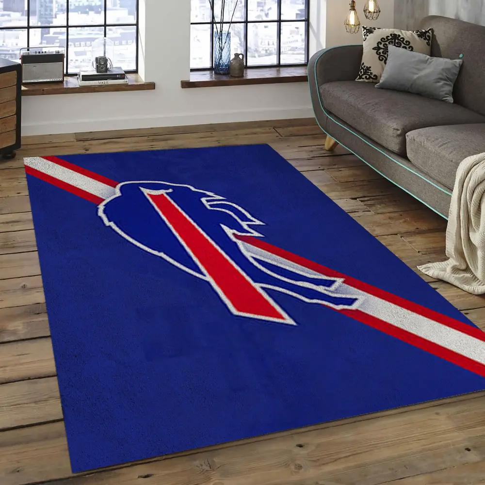 Nfl buffalo bills standout football team logo rectangle area rug bb06 Rectangle Rug