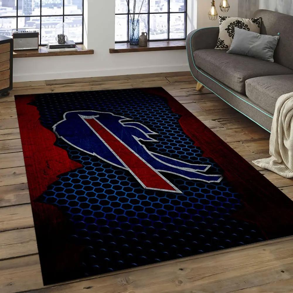 Nfl buffalo bills strong football team logo rectangle area rug bb23 Rectangle Rug