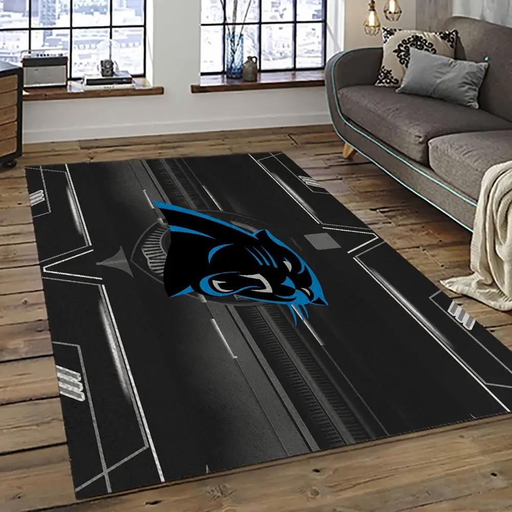 Nfl carolina panthers football team logo sport carpet area rug home decor best gift for friends cp43 Rectangle Rug