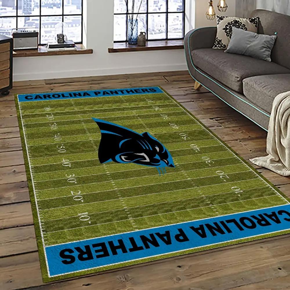 Nfl carolina panthers football team logo sport carpet area rug home decor best gift for friends cp54 Rectangle Rug