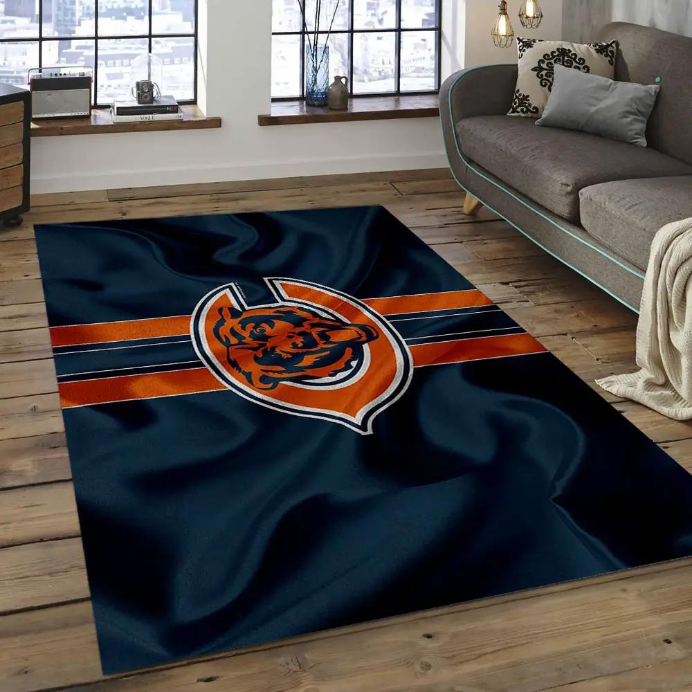 Nfl chicago bears football team logo rectangle area rug cgb07 Rectangle Rug