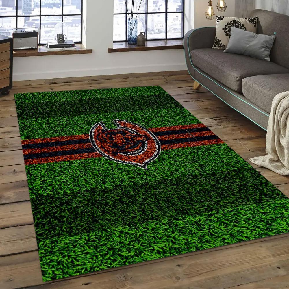 Nfl chicago bears football team logo rectangle area rug cgb38 Rectangle Rug