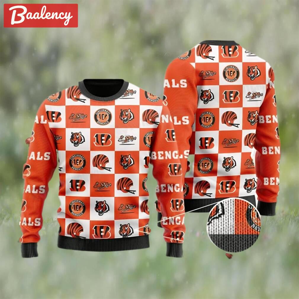 Nfl cincinnati football ugly christmas sweater bengals gifts Christmas Ugly Sweater