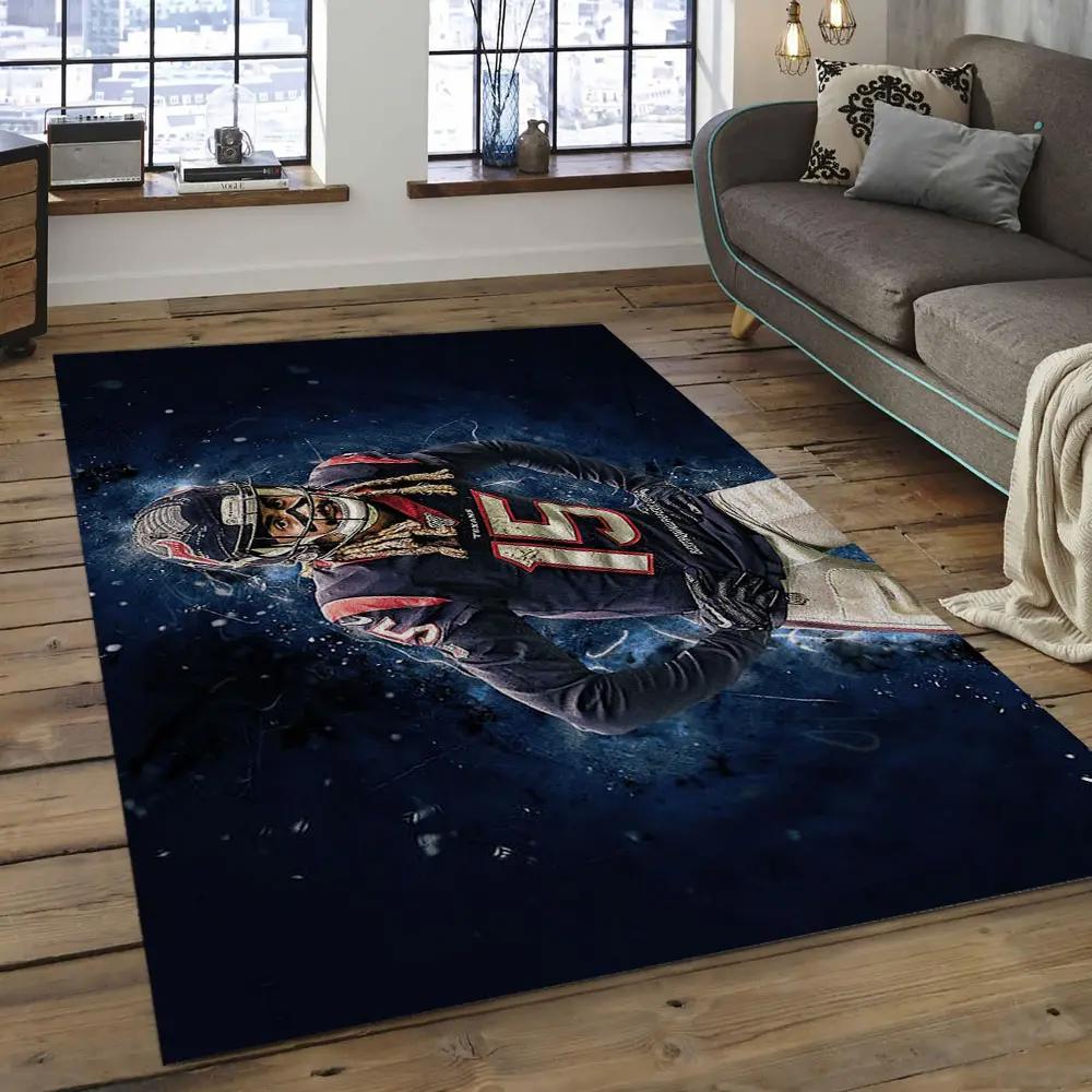 Nfl houston texans football team logo rectangle area rug ht28 Rectangle Rug