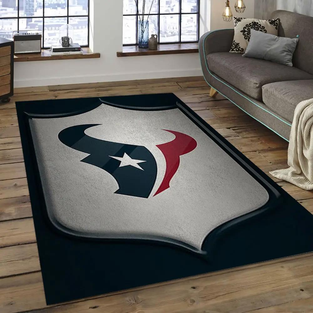 Nfl houston texans football team logo rectangle area rug ht33 Rectangle Rug