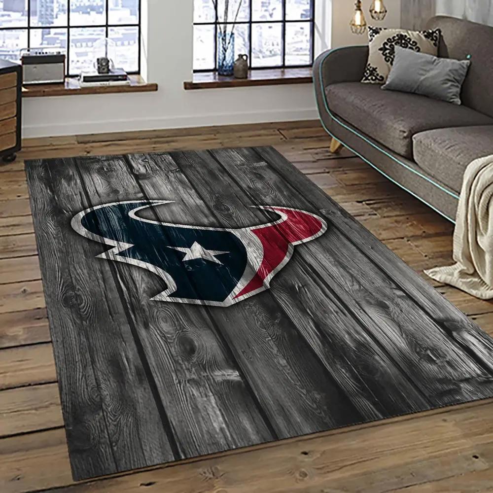 Nfl houston texans football team logo sport carpet area rug home decor best gift for friends ht57 Rectangle Rug
