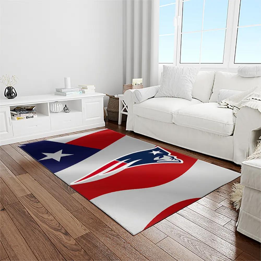 Nfl new england patriots football team logo rectangle area rug nep13 Rectangle Rug