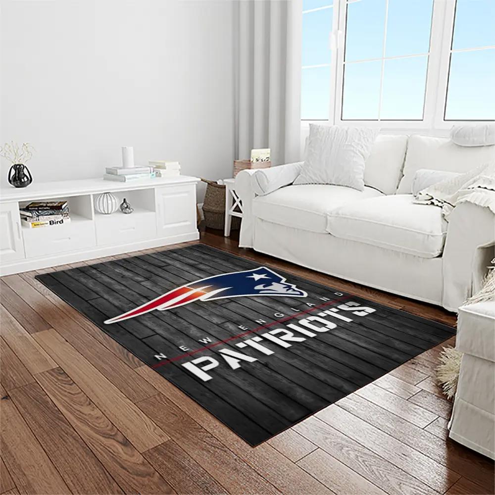 Nfl new england patriots football team logo rectangle area rug nep31 Rectangle Rug