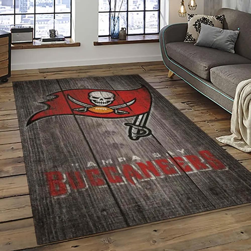 Nfl tampa bay buccaneers football team logo sport carpet area rug home decor best gift for friends tpbb12 Rectangle Rug