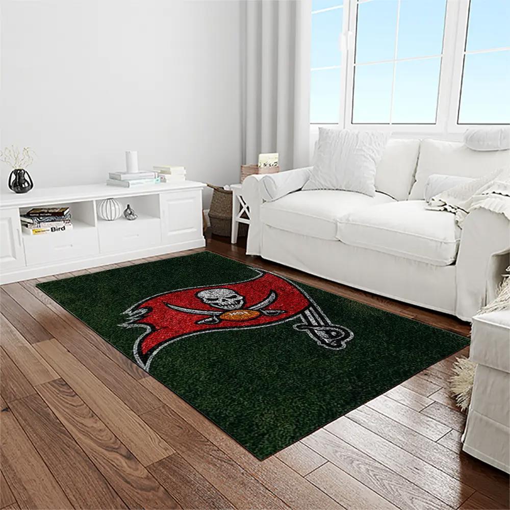 Nfl tampa bay buccaneers team logo rectangle area rug tbb09 Rectangle Rug