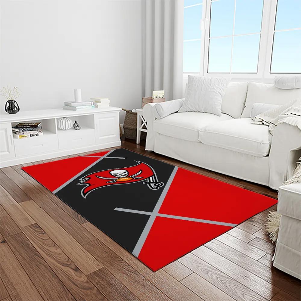 Nfl tampa bay buccaneers team logo rectangle area rug tbb15 Rectangle Rug