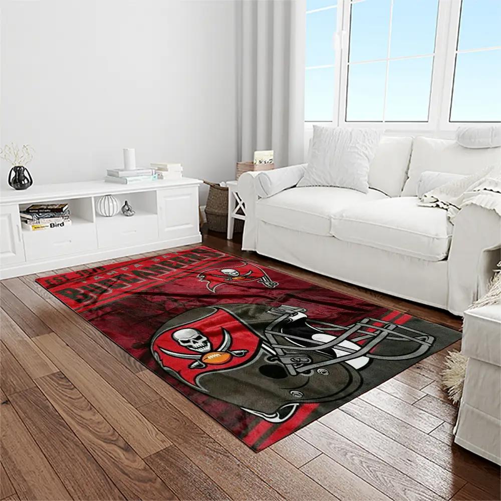 Nfl tampa bay buccaneers team logo rectangle area rug tbb30 Rectangle Rug