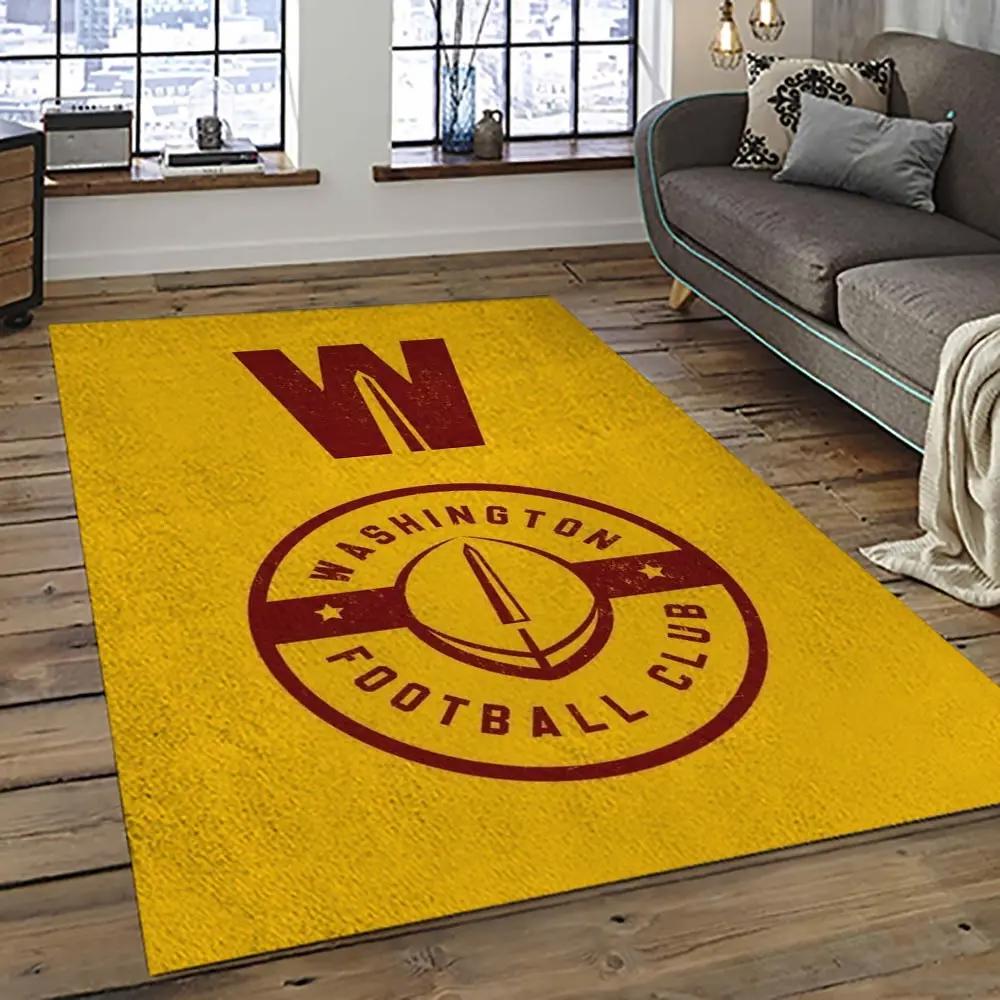 Nfl washington commanders football team logo sport carpet area rug home decor best gift for friends wscd23 Rectangle Rug