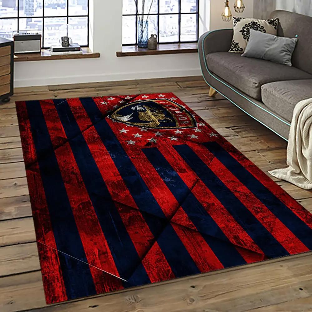 Nhl florida panthers hockey team logo sport carpet rectangle area rug for living room fp28 Rectangle Rug