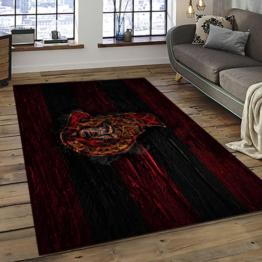 Nhl ottawa senators hockey team logo sport carpet rectangle area rug for living room os43 Rectangle Rug