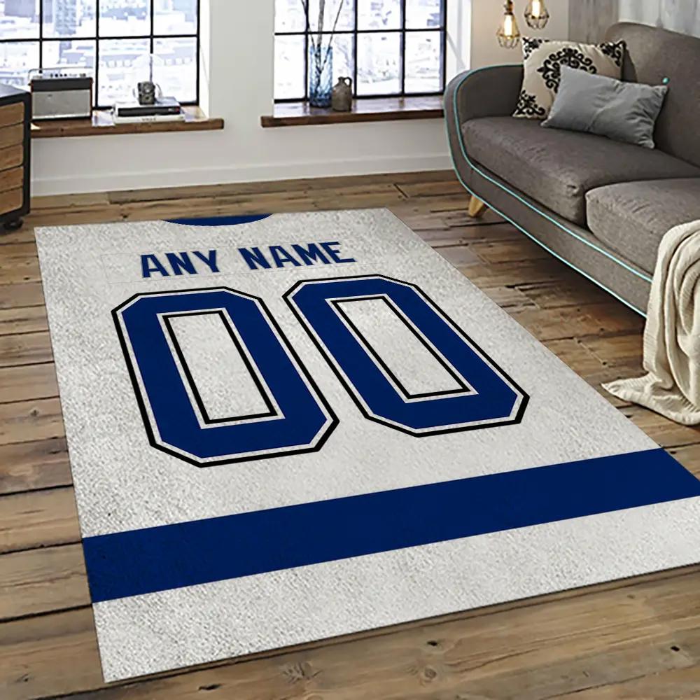 Nhl tampa bay lightning hockey team logo sport carpet rectangle area rug for living room tbl18 Rectangle Rug