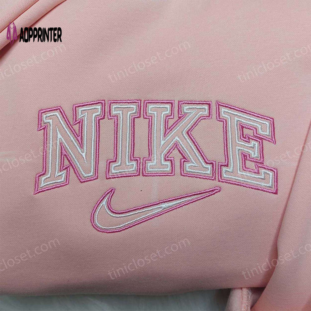 Nike inspired embroidered shirt & hoodie: best gifts for friends Embroidered Shirt