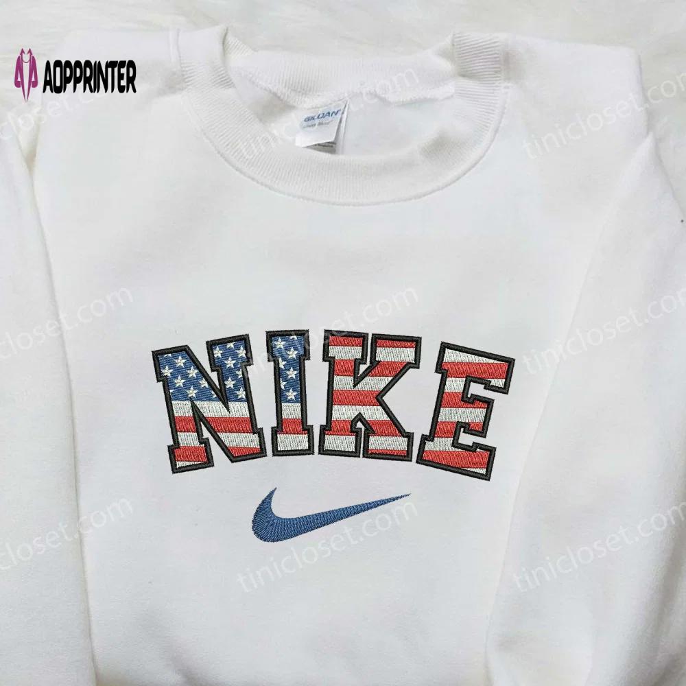 Nike x usa embroidered shirt: united states inspired design stylish and authentic Embroidered Shirt
