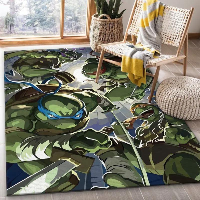 Ninja turtles area rug living room and bed room rug rug regtangle carpet floor decor home decor Rectangle Rug