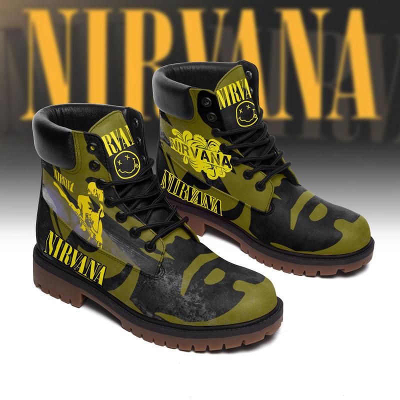 Nirvanna rock band form timboots hot 2023 best gift for fans Timboots Shoes
