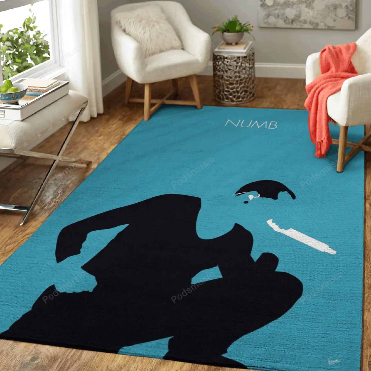 No085 my linking park minimal music artwork minimal music artworks art for fans area rug living room carpet rug regtangle decor home decor Rectangle Rug