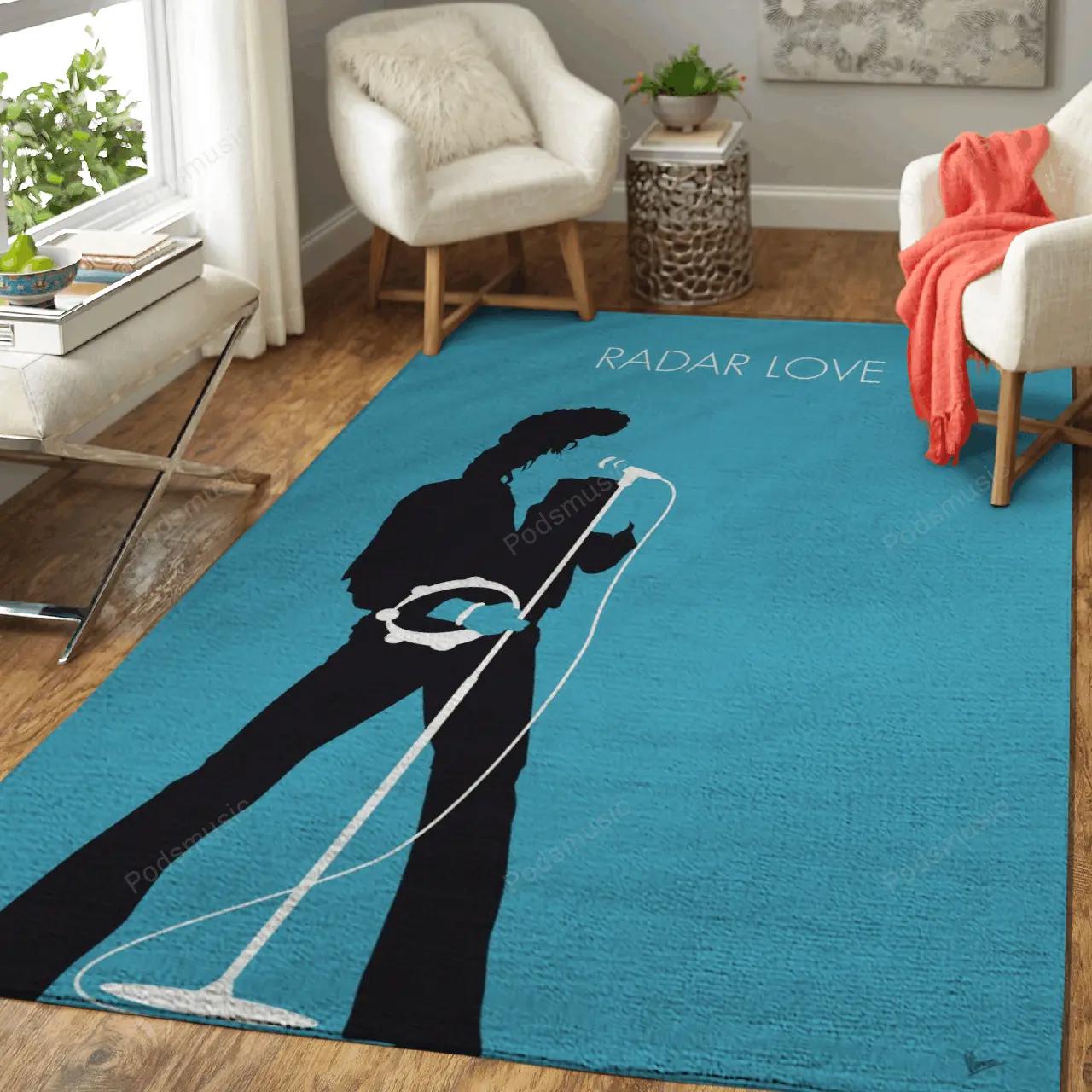 No115 my golden earring minimal music artwork minimal music artworks art for fans area rug living room carpet rug regtangle decor home decor Rectangle Rug