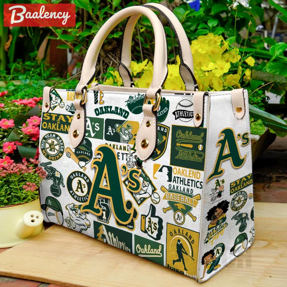 Oakland athletics lover leather bag for women gift 2233 Women Leather Hand Bag