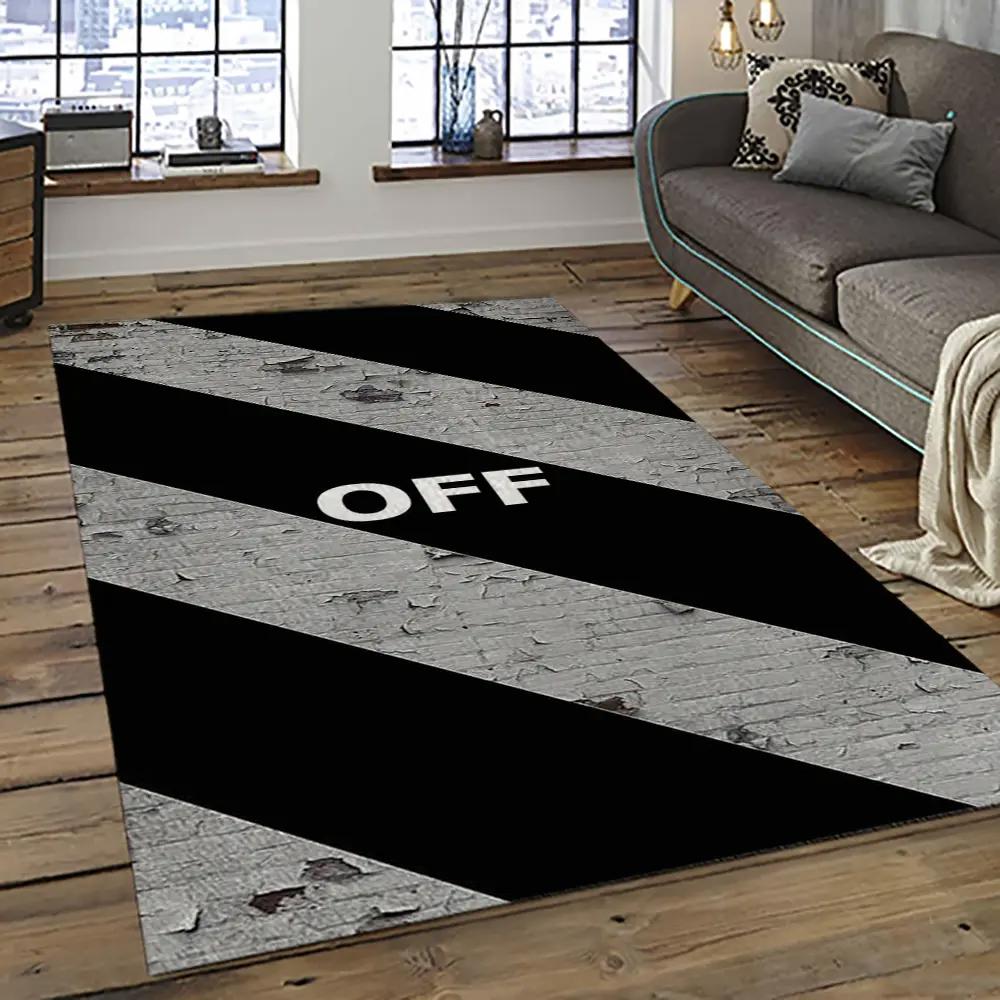 Off white fashion carpet rectangle area rug for living room bedroom decor owt19 Rectangle Rug