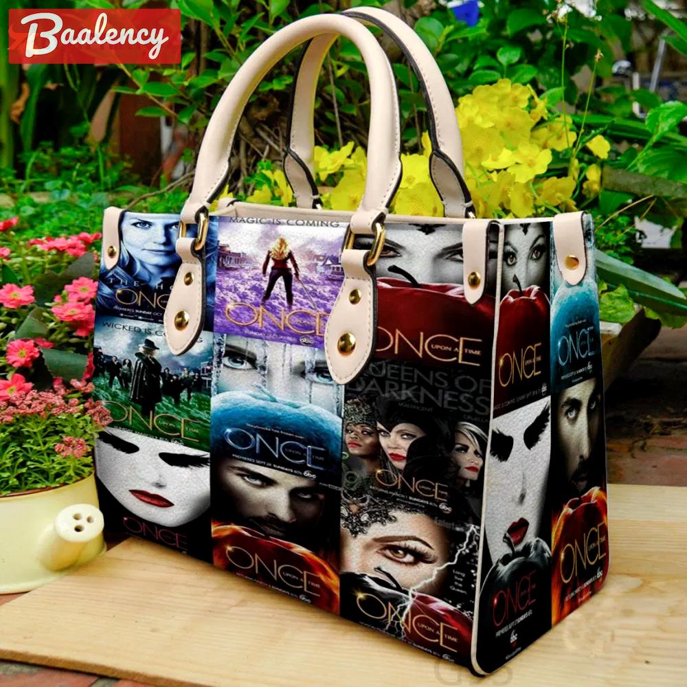 Once upon a time 1for women giftand leather bag for women gift 2079 Women Leather Hand Bag