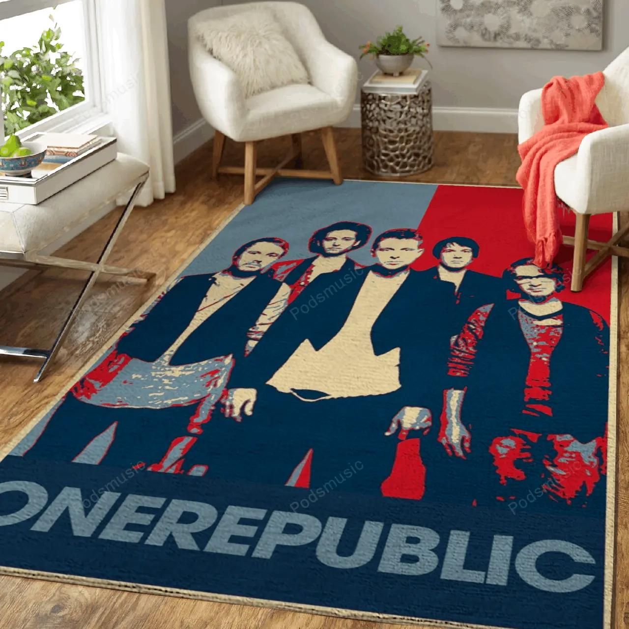 Onerepublic pop music art for fans area rug living room carpet rug regtangle carpet floor decor home decor Rectangle Rug