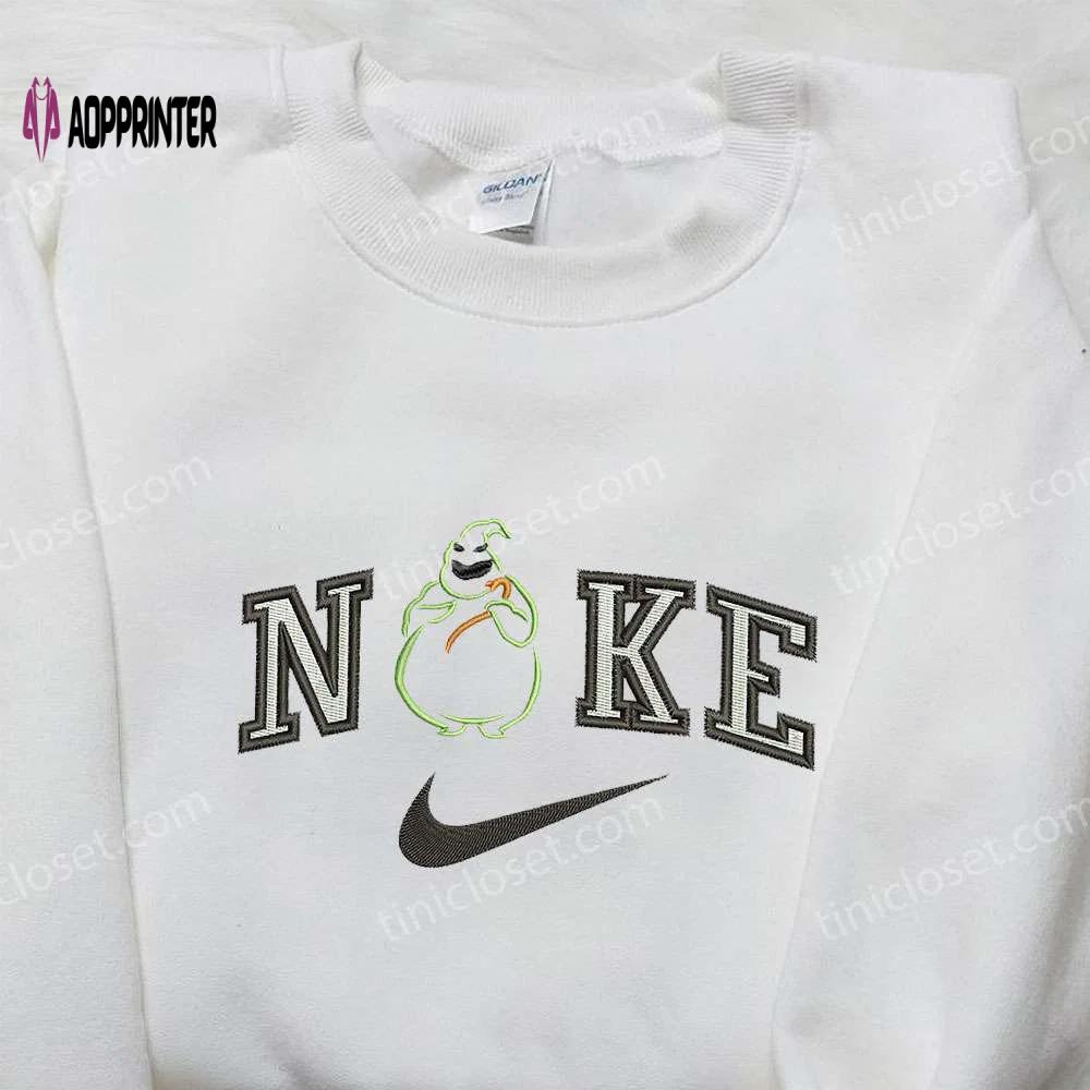 Oogie boogie x nike embroidered sweatshirt – nightmare before christmas shirt nike inspired Embroidered Shirt