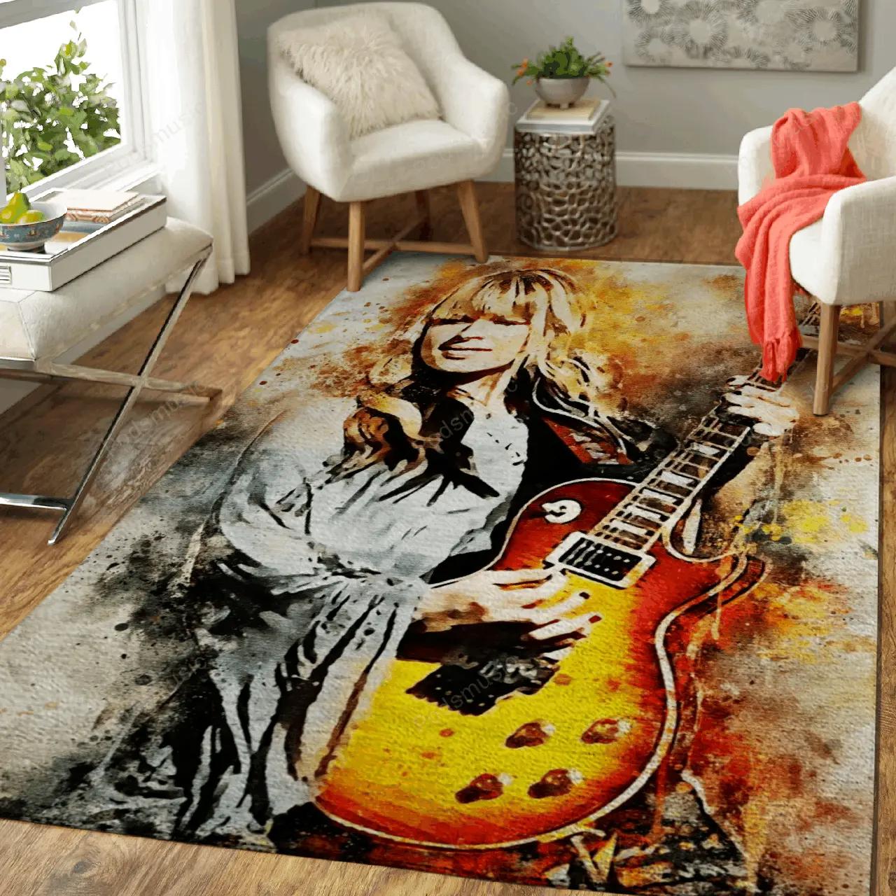 Orianthi music world art for fans area rug living room carpet rug regtangle carpet floor decor home decor Rectangle Rug