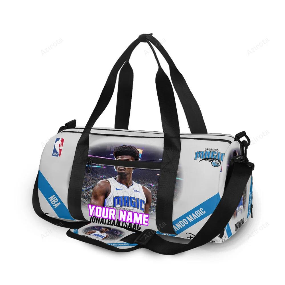 Orlando magic jonathan isaac1 personalized name travel bag gym bag 1615 Travel Bag