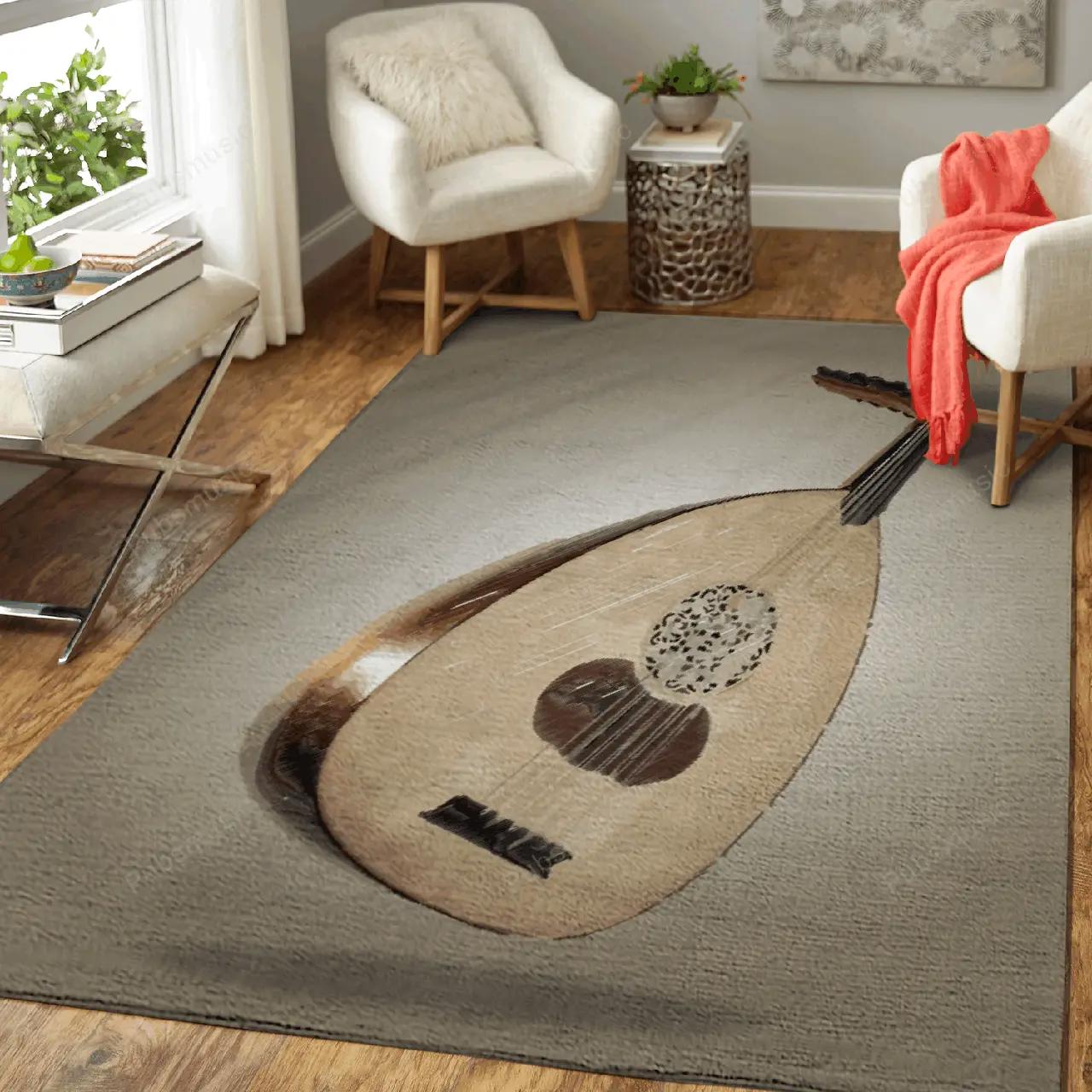 Oud 01 music tools art for fans area rug living room carpet rug regtangle carpet floor decor home decor Rectangle Rug