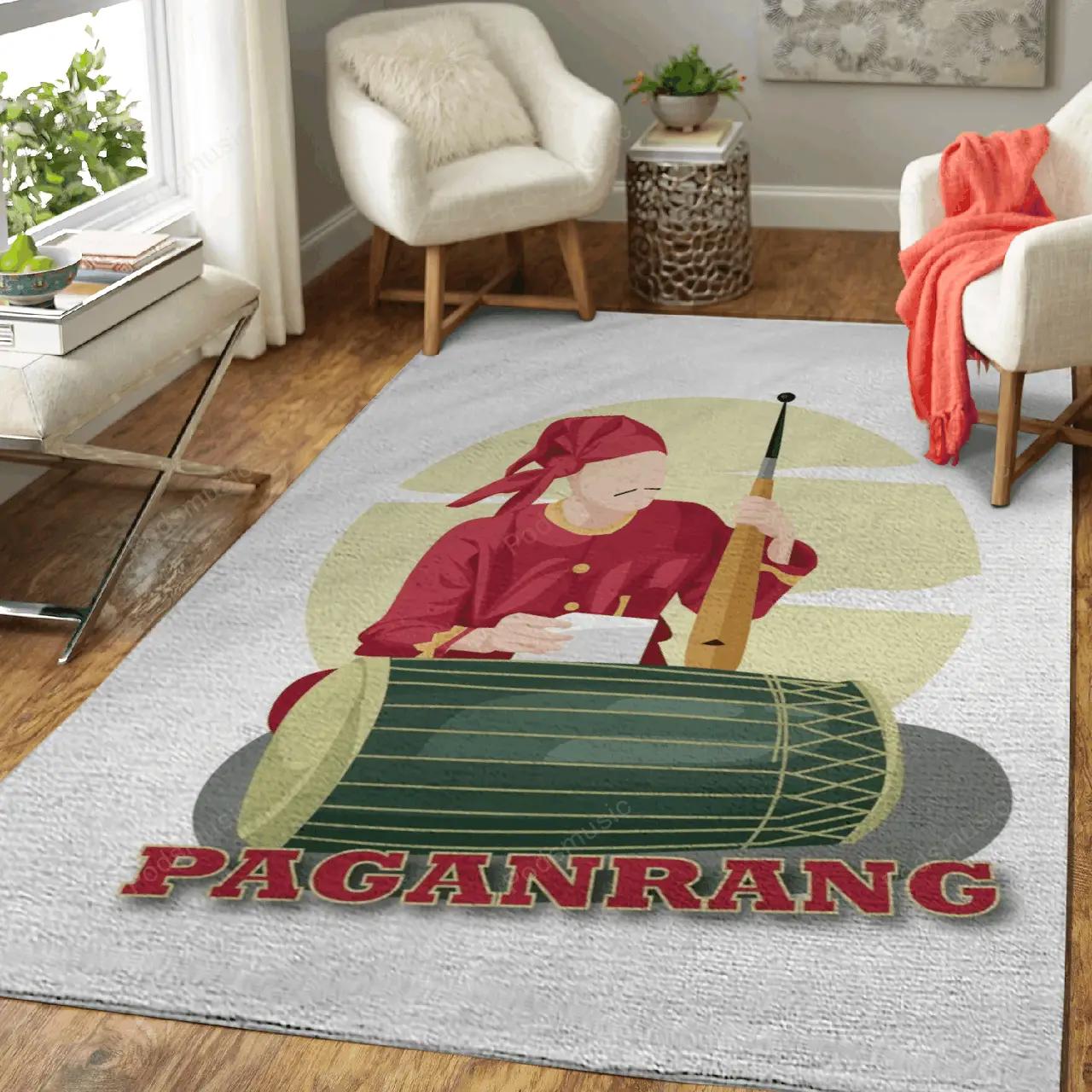 Paganrang music instrument illustration art for fans area rug living room carpet rug regtangle carpet floor decor home decor Rectangle Rug